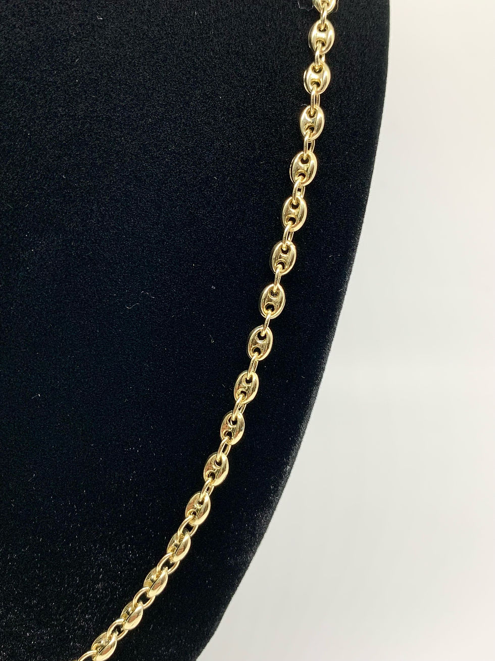 Miniatura: 10K Hollow Coffee Bean Link Chain (4mm)