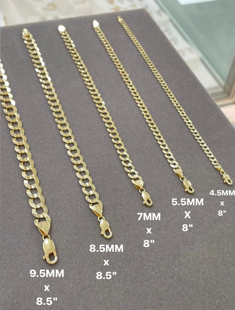 Miniatura: 10K Cuban Link Bracelet (8.5MM x 8.5")