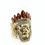 Miniatura: 14K Indian Head Ring with CZ diamonds