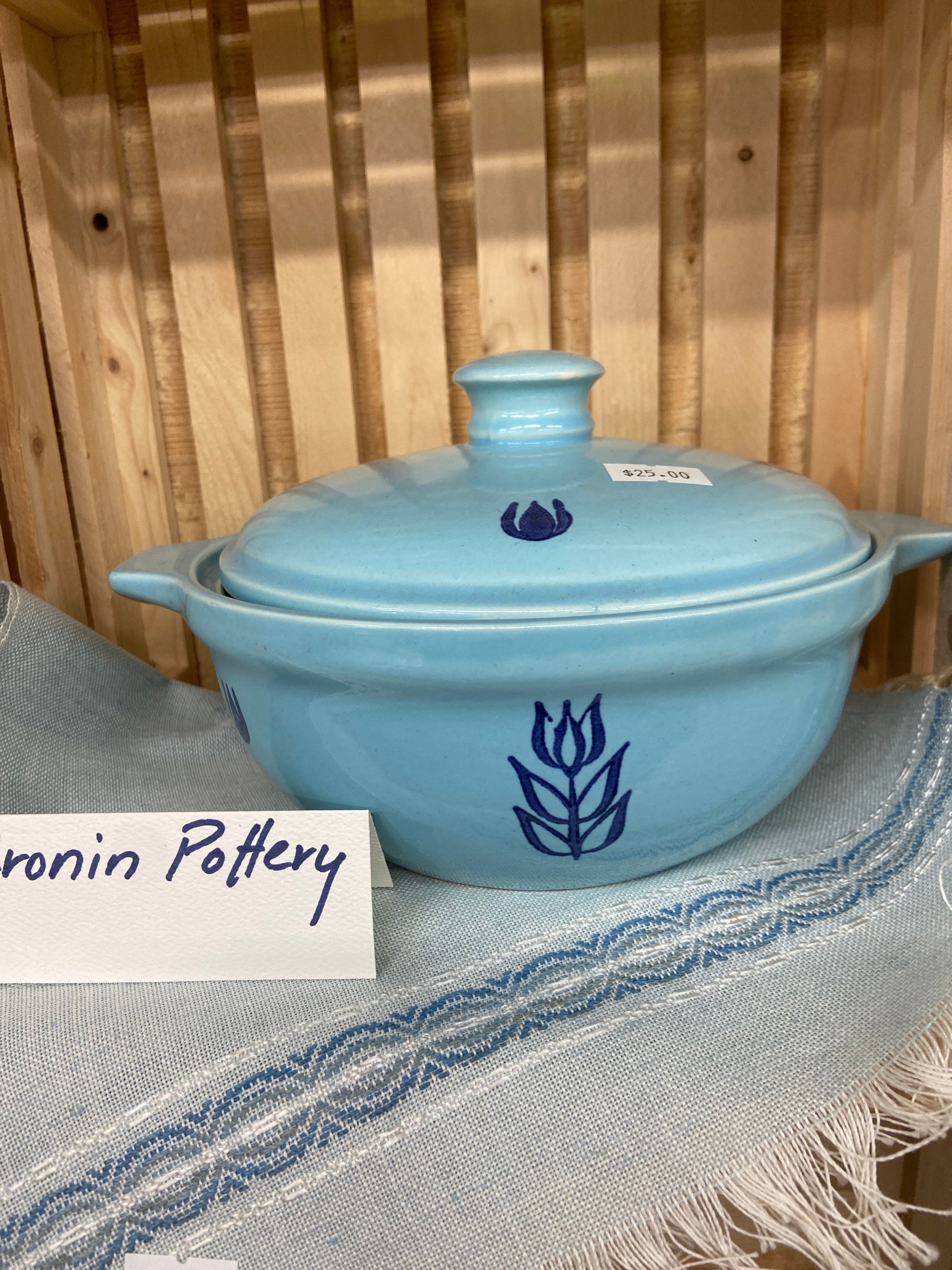 Cronin pottery covered dish