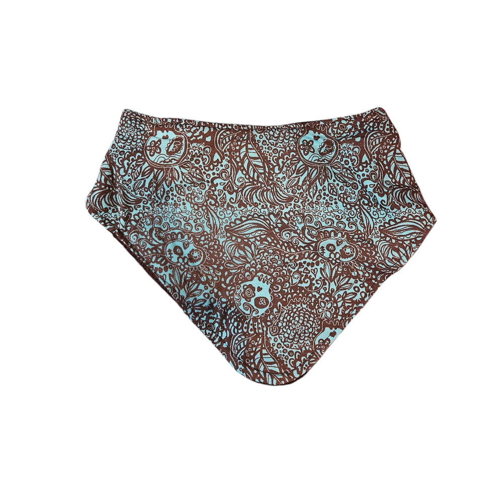 Bavoir Flower K Turquoise