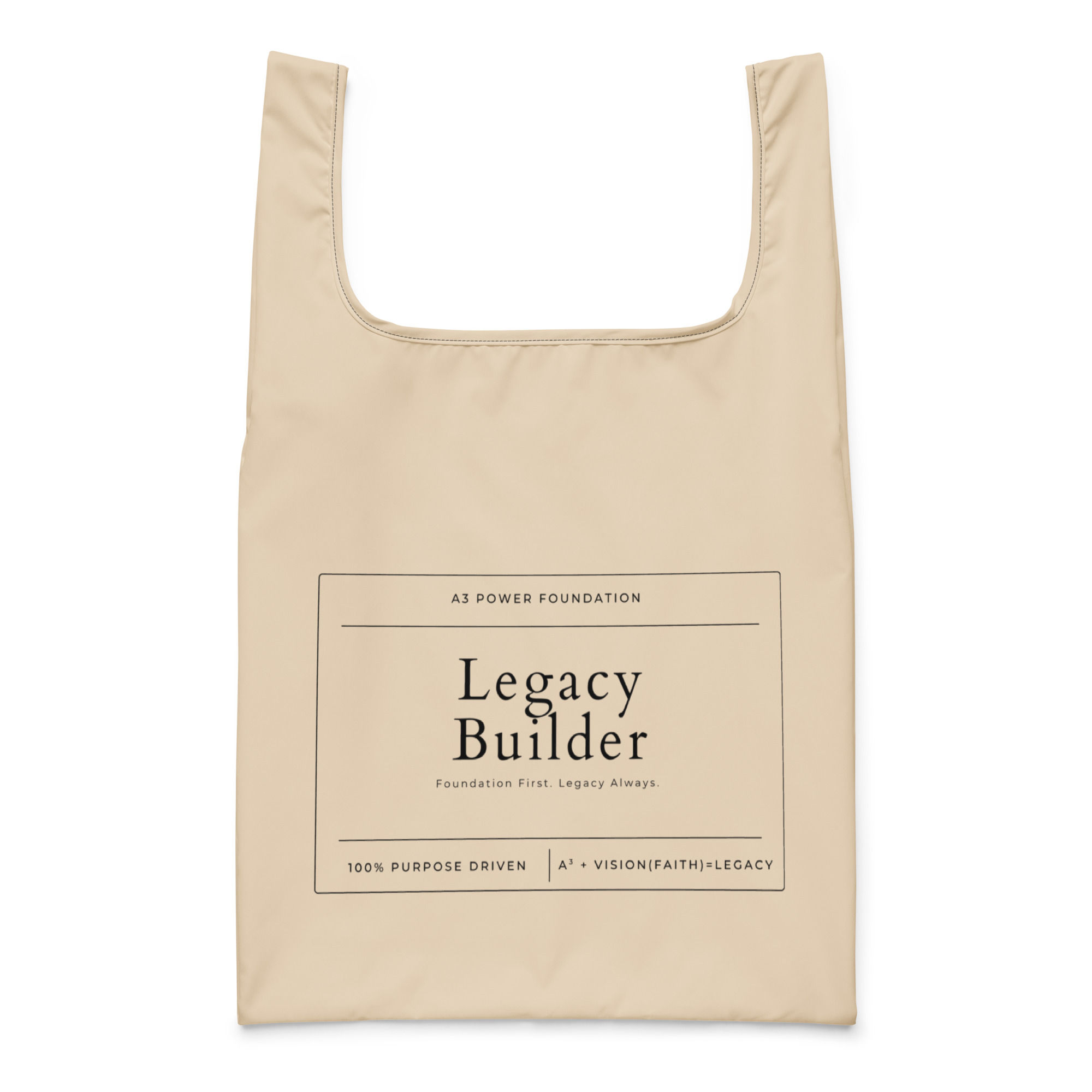 Legacy Builder Shopping Bag- Sandy