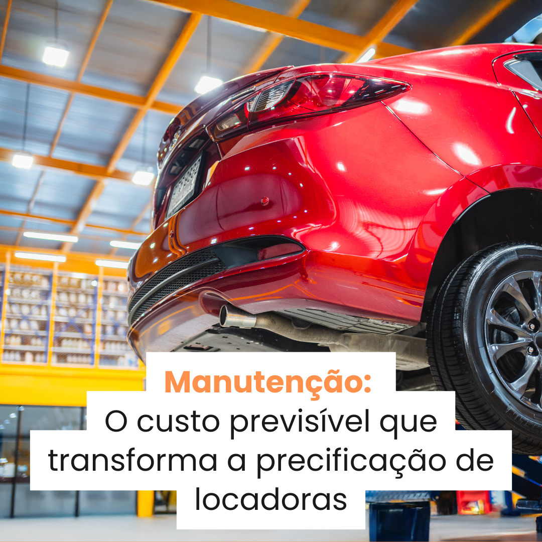 Carro em manutenção elevando custos operacionais e afetando a precificação de locadoras.