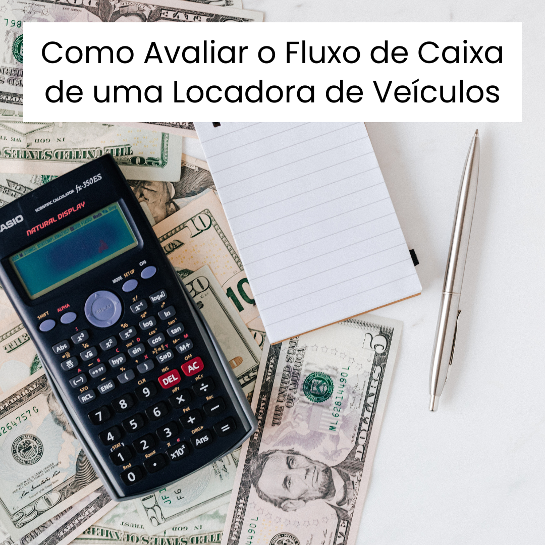Imagem financeira representando fluxo de caixa de uma locadora de veículos