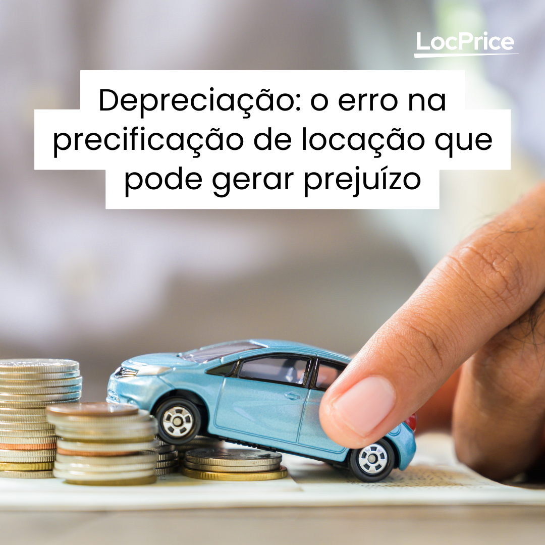 Gráfico ilustrando o impacto da depreciação na precificação de contratos de locação de veículos.