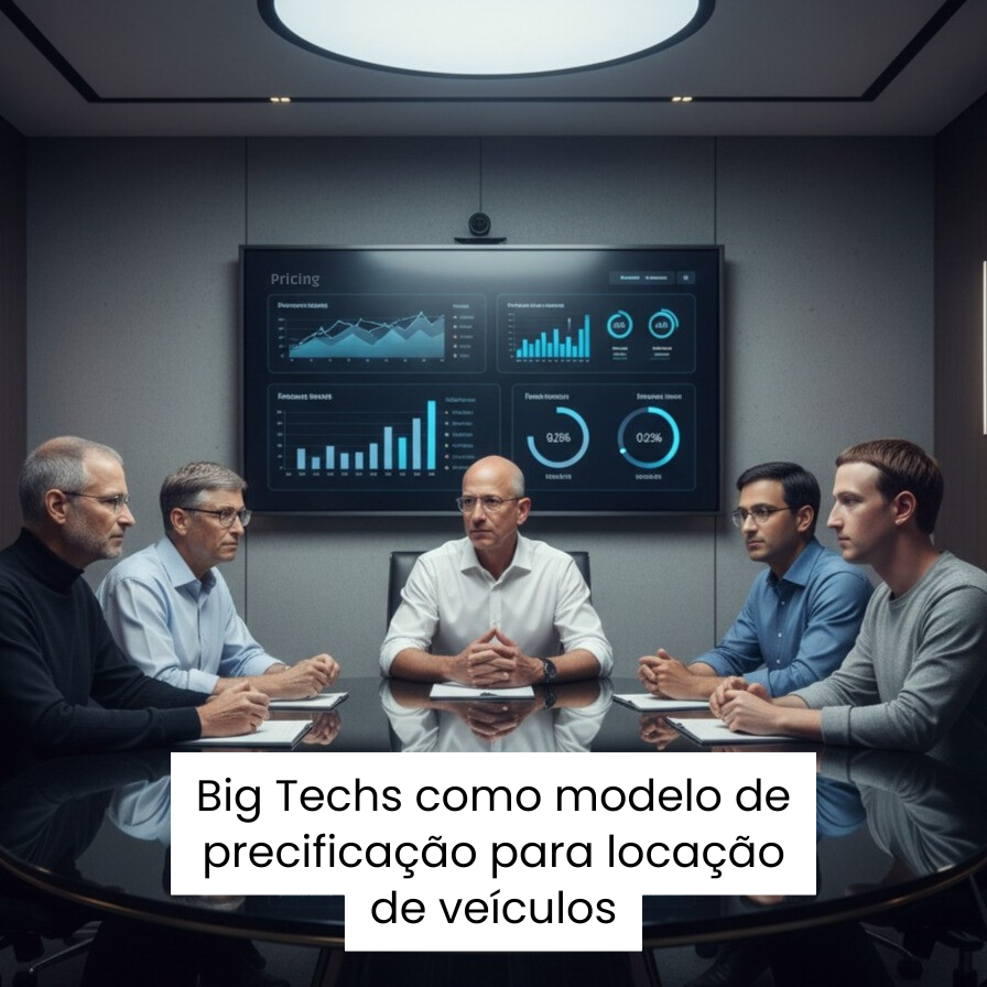 CEOs de Big Techs sentados em uma mesa em discussão