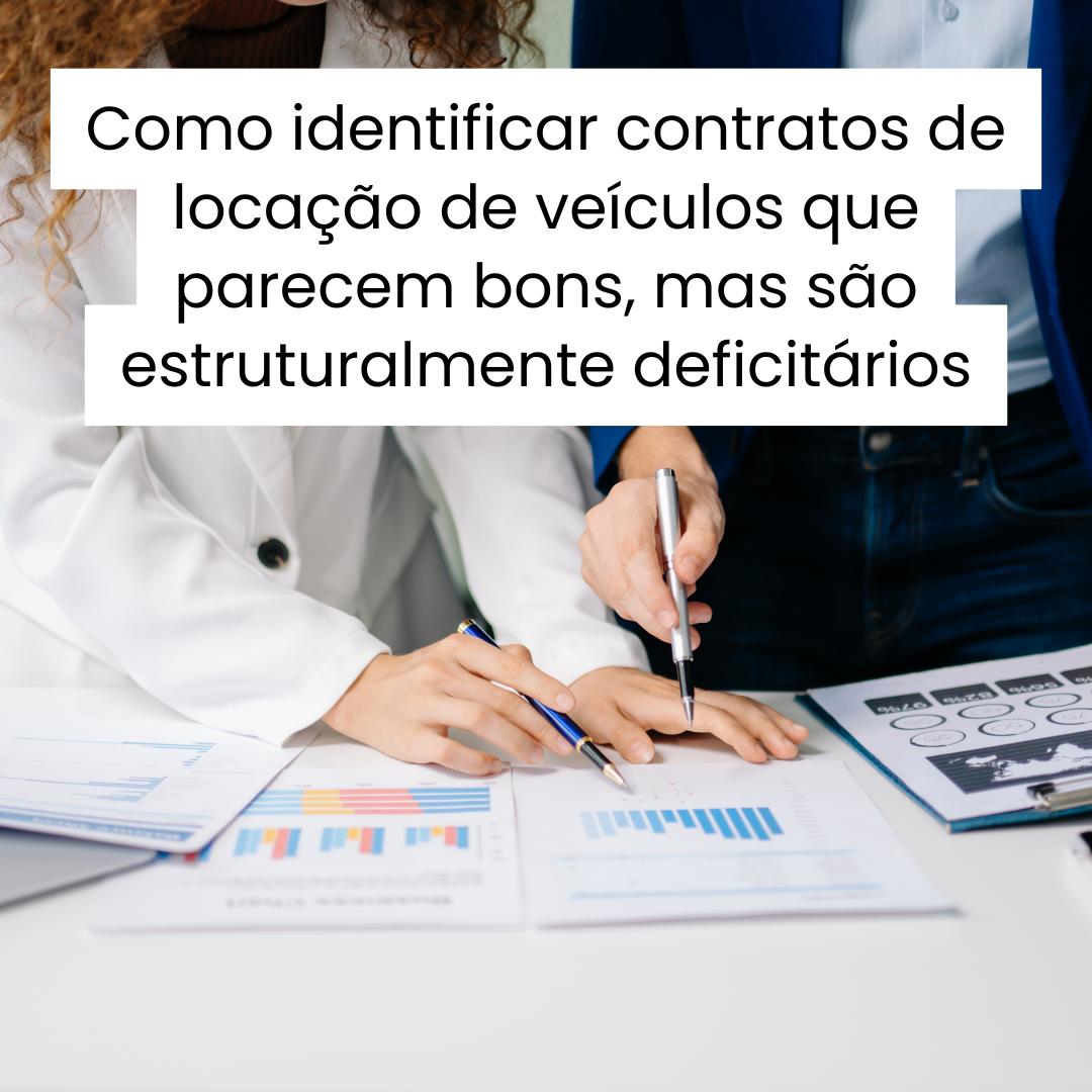 Análise financeira de contrato de locação indicando risco e desequilíbrio econômico.