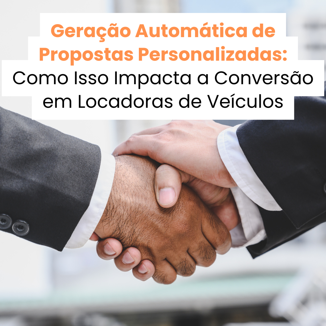 Proposta digital personalizada sendo gerada automaticamente para contrato de locação de veículos.