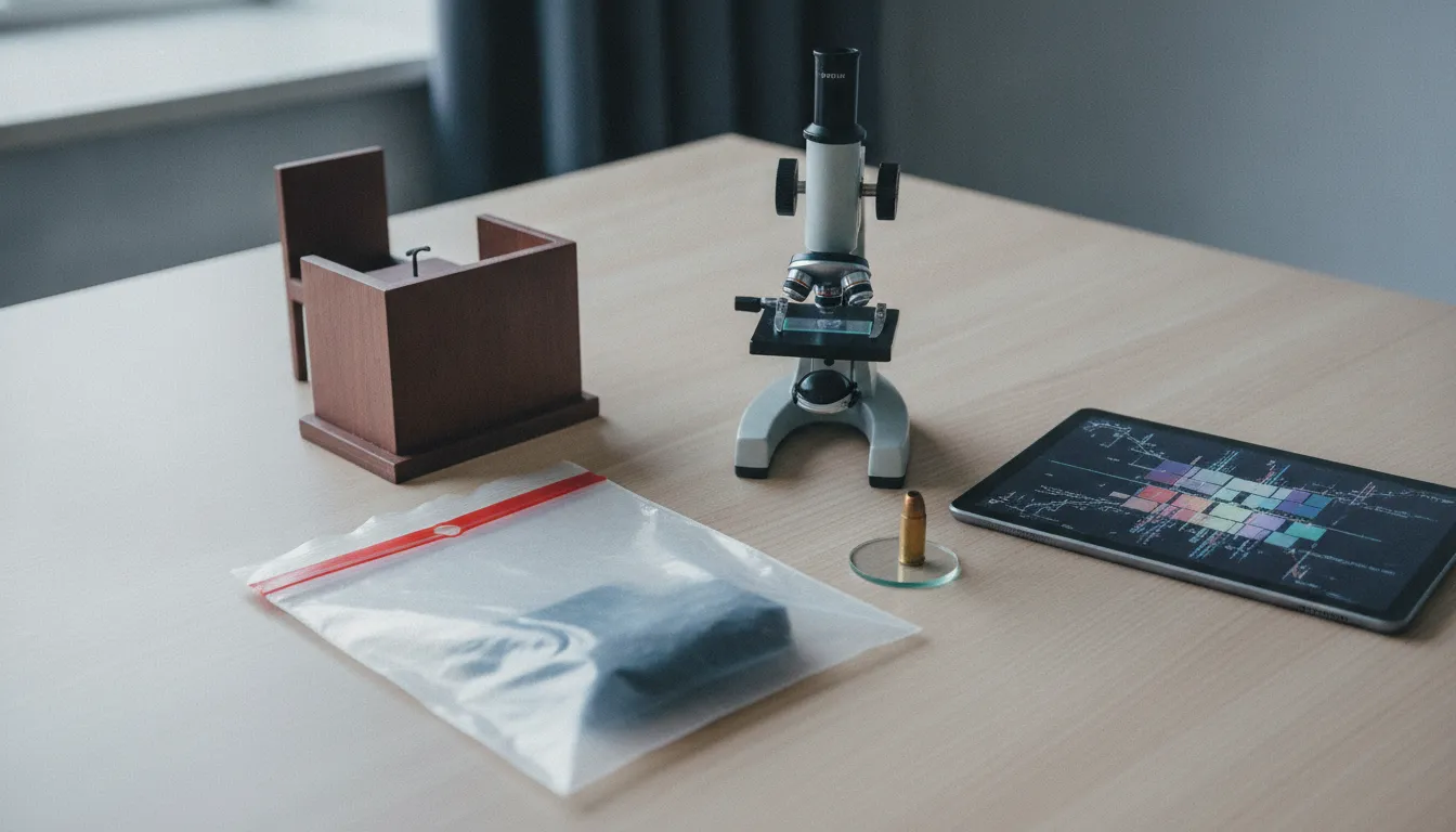 Forensic evidence review workflow for an Arkansas murder trial