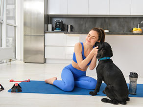 puppy training Ottawa calm in home session with puppy and trainer