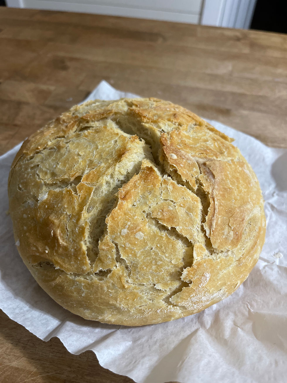 Sourdough bread, right out of the oven
