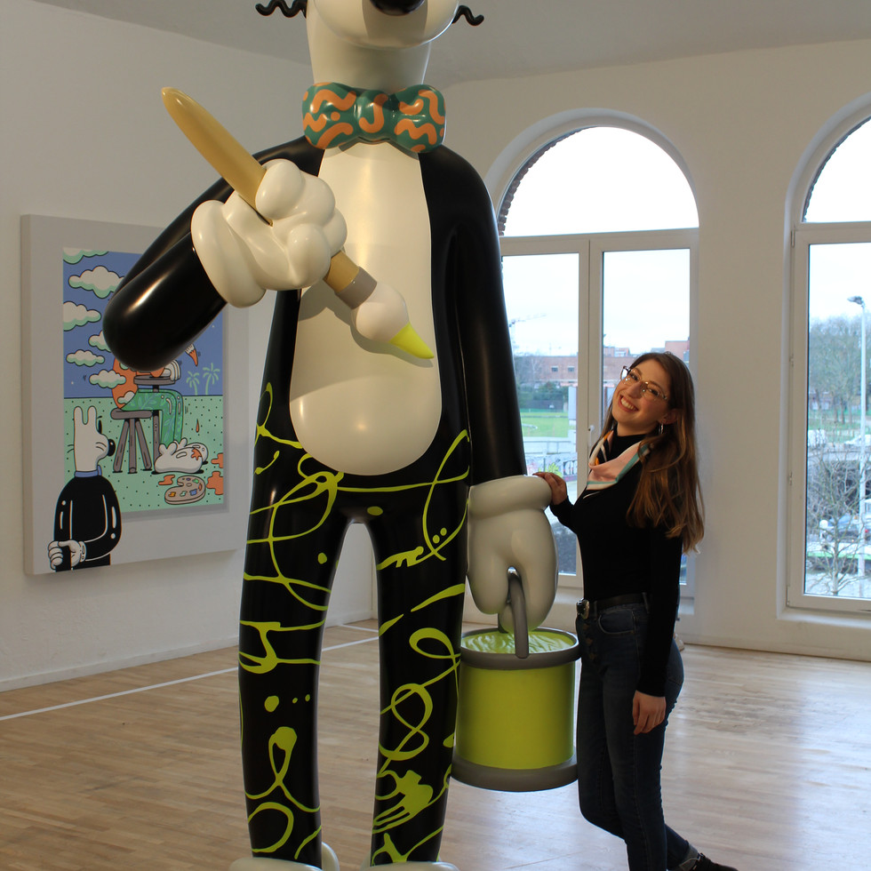 Meet my new friend, we haven't worked out this whole 'fitting in the frame' thing
