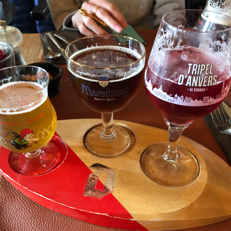 Couldn't hit Belgium without appreciating their beers!