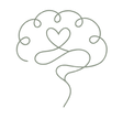 A line drawing connecting to a heart in its centre