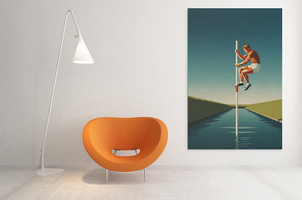 Dutch Fierljeppen Fine Art Print