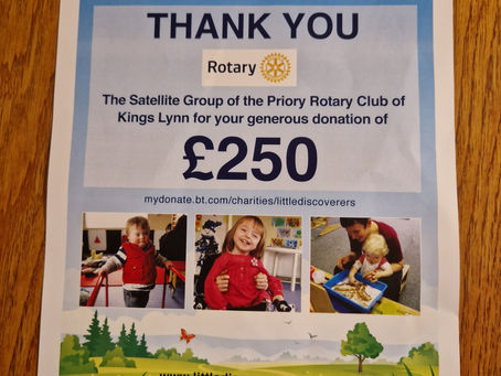 Thank you note from Little Discoverers