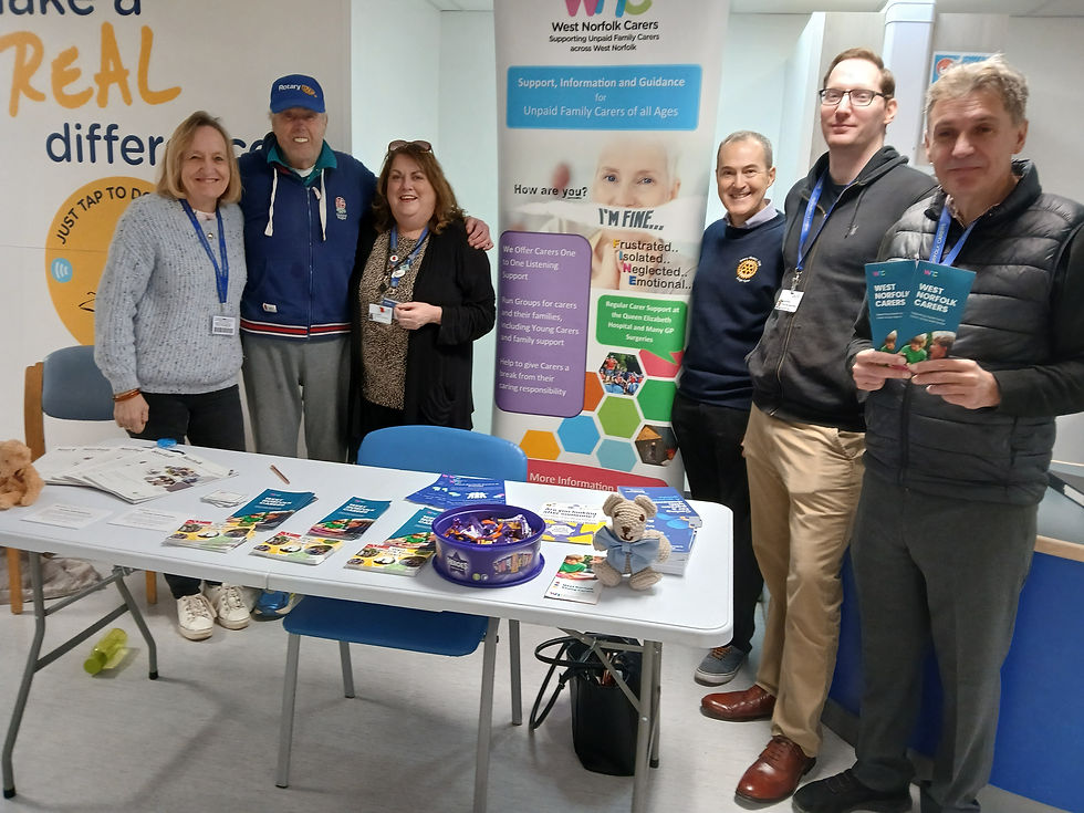 West Norfolk Carers following donation of £500 from Satellite race night 2024