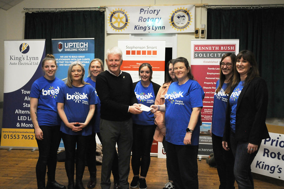 Break at the Rotary Swimarathon presentation evening.