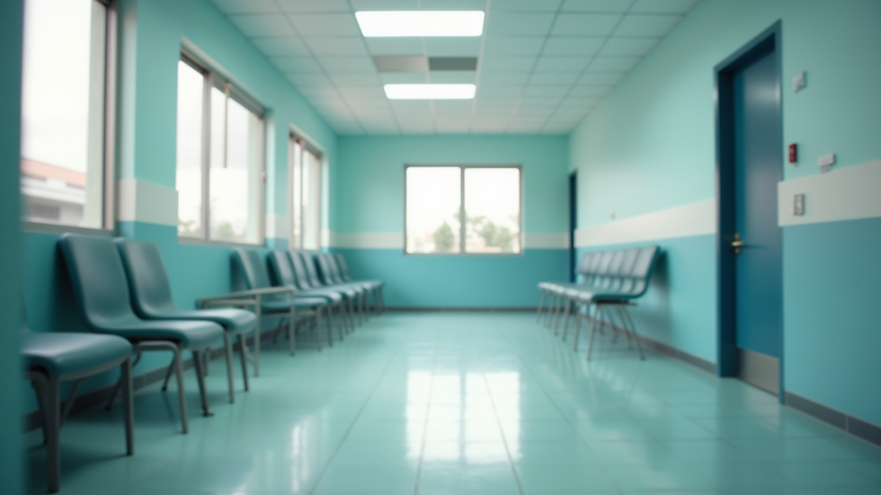 Vista interior da sala de tratamento da Clínica Aguilar em Amora