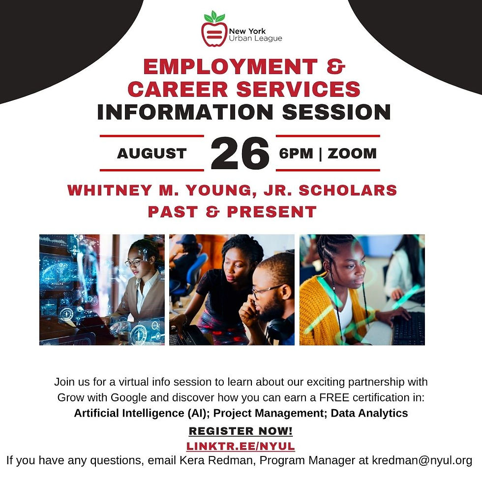 Employment & Career Information  | WMY Scholars