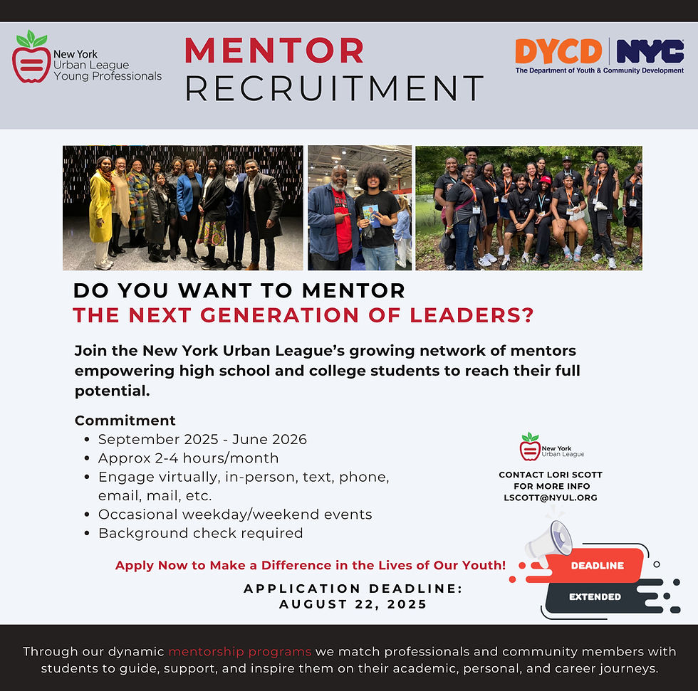 Become a mentor with the New York Urban League