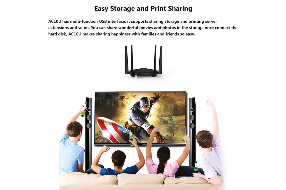 縮圖：Tenda AC10U AC1200 MU-MIMO Router 無線雙頻路由器