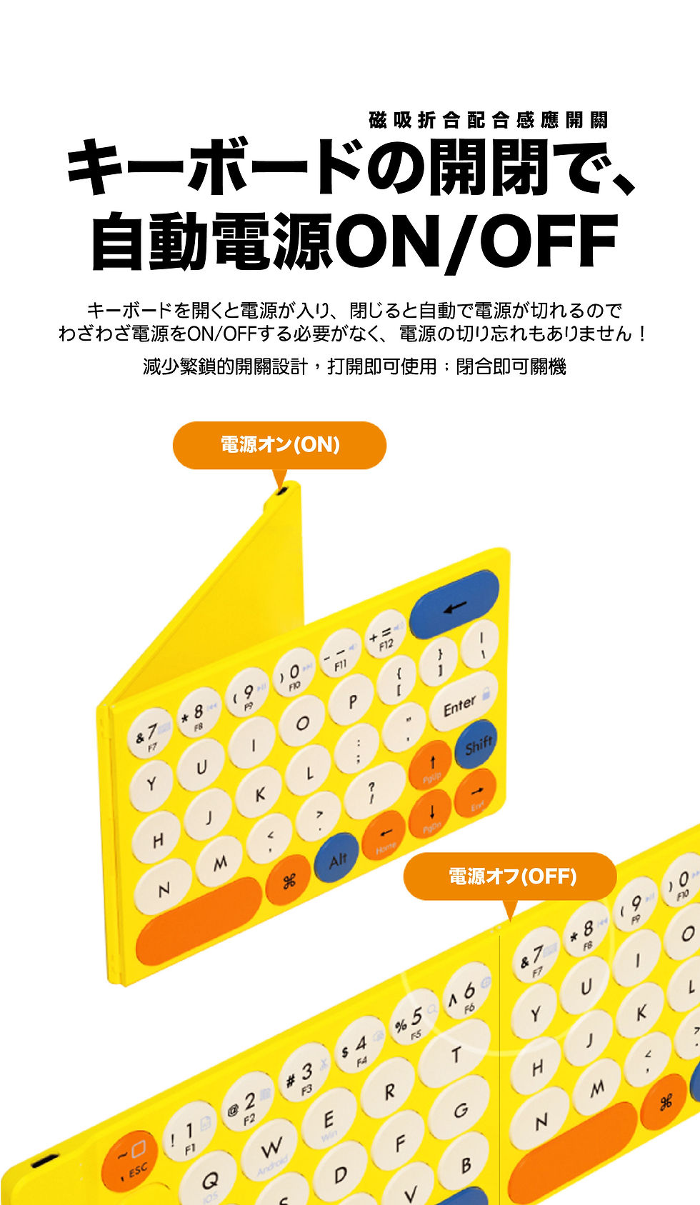 Thumbnail: miffy MPC-002 摺疊式無線BT鍵盤