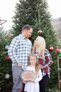 family wishing a merry Christmas