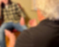 Dr John Seader speaking with a pateint during an anger management class in Philadelphia