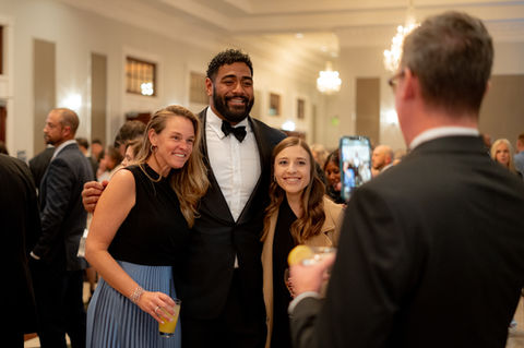 People taking pictures at the Gala