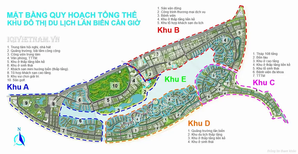 Quy hoạch tổng thể của siêu dự án 2870ha Vinhomes Green Paradise Cần Giờ