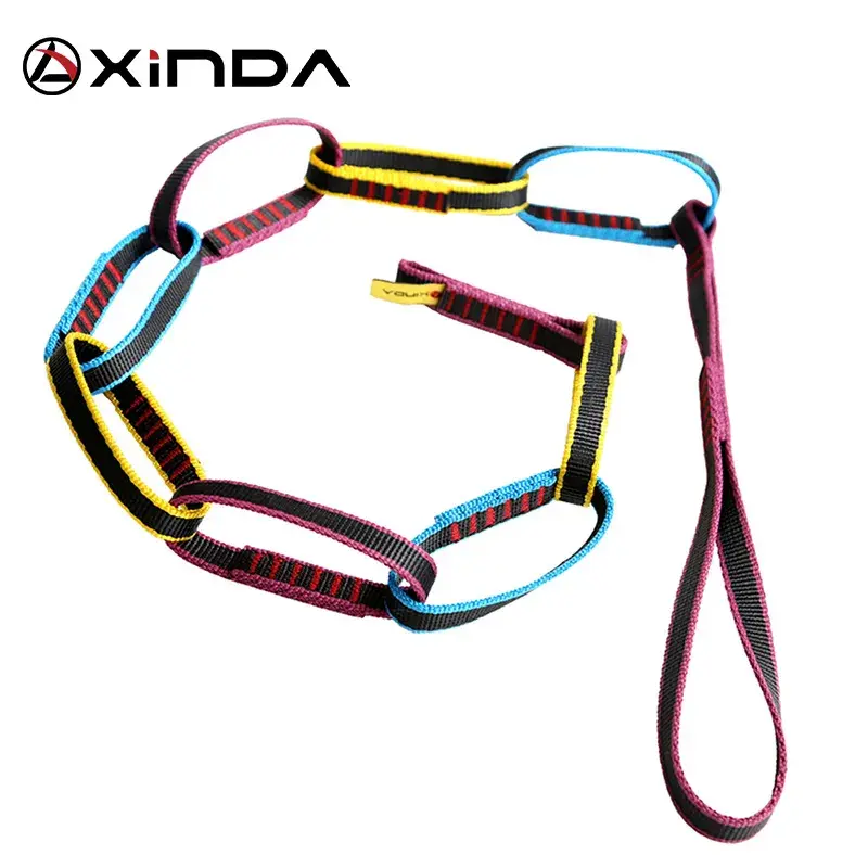 XINDA Outdoor Climbing Equipment Downhill Forming Ring Sling Daisy Chain Daisy
