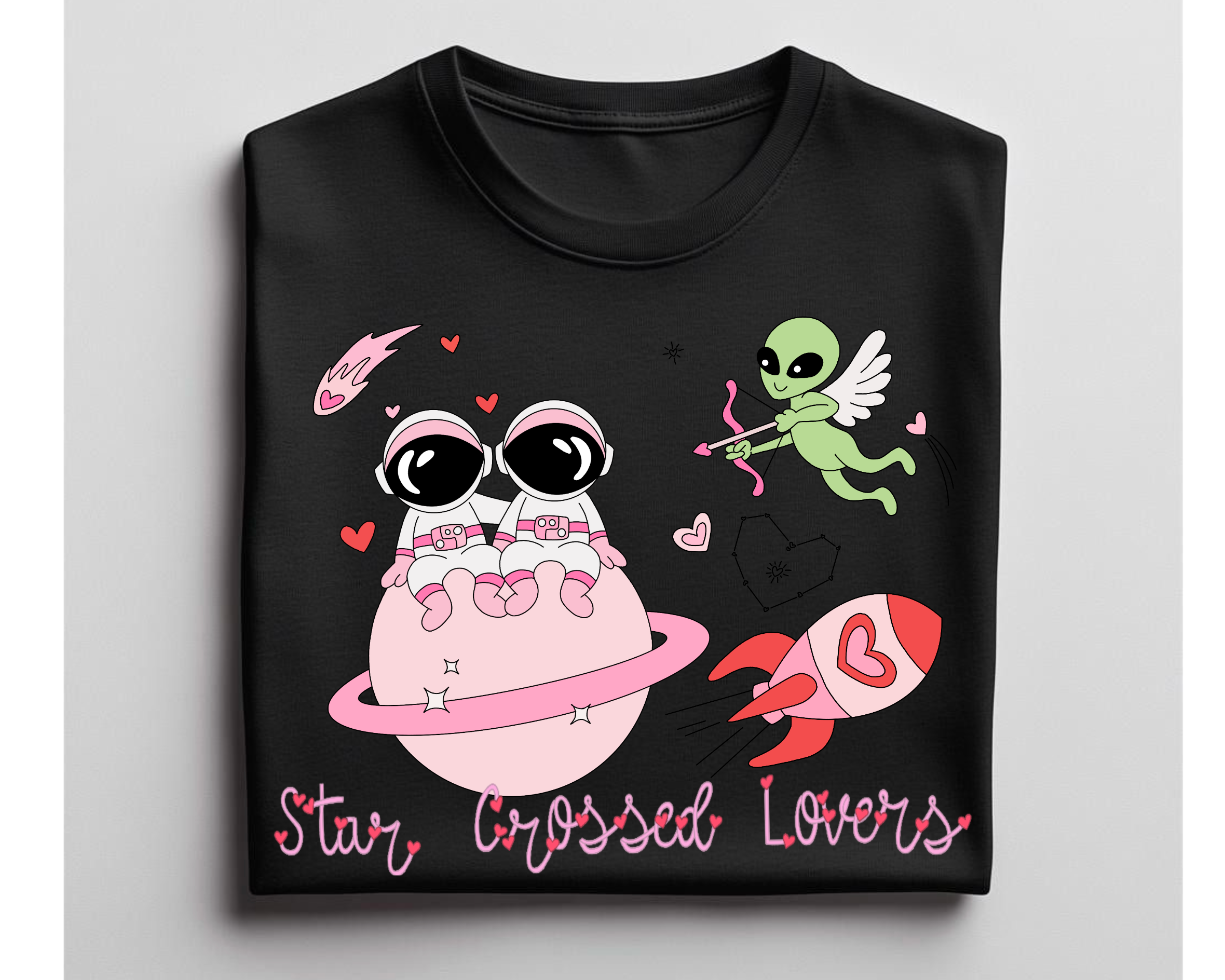 Star Crossed Lovers Tee, Cute Valentines Day Shirt, V-Day Star Crossed Hoodie