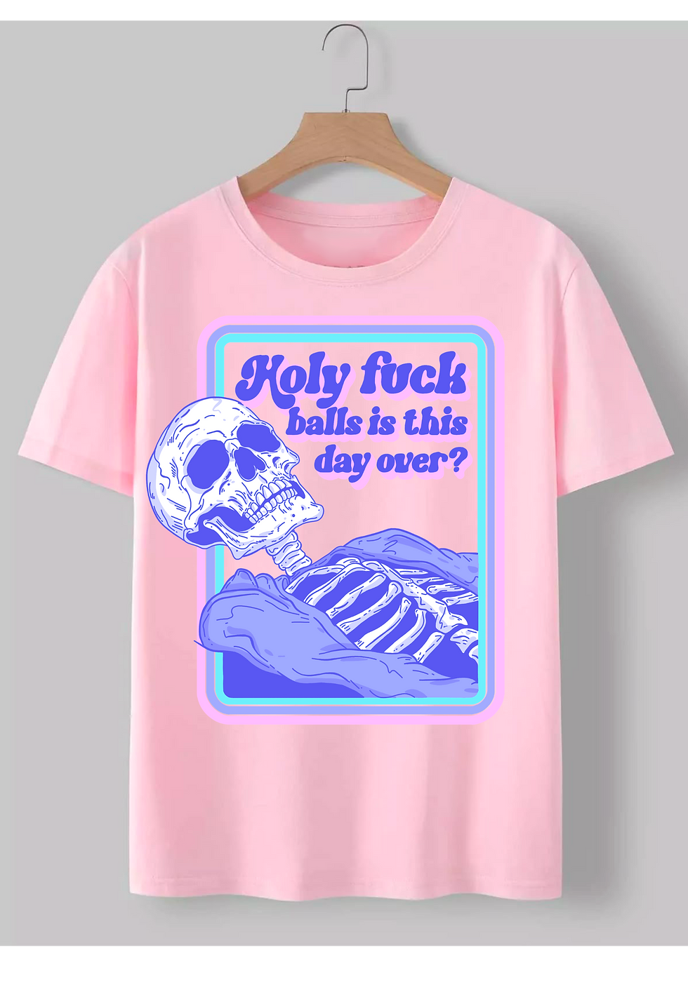Thumbnail: Holy Fuck Balls Is This Day Over? T-Shirt, Skeleton Sweatshirt, Dead Tired Tee