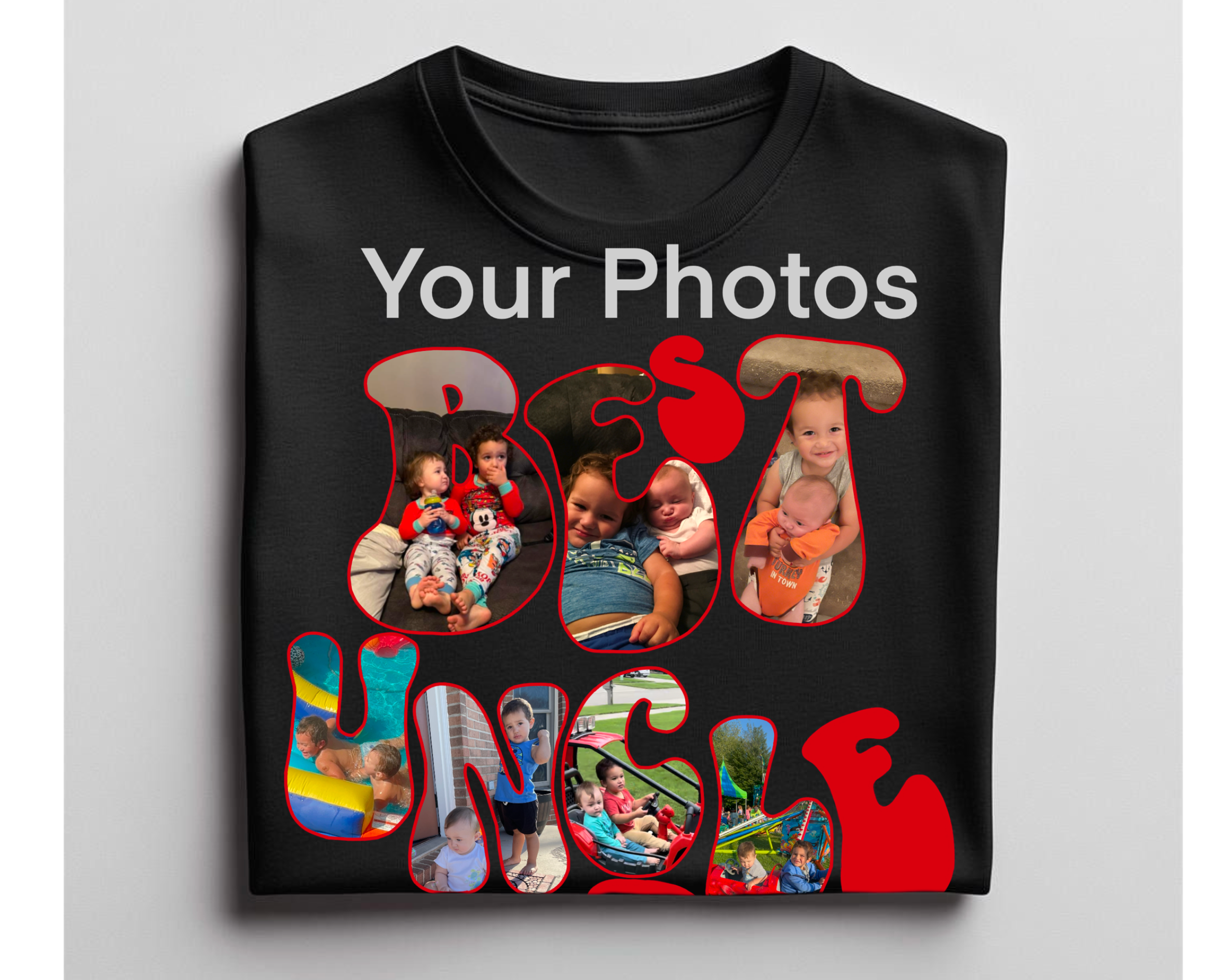 Best Uncle Ever Custom Shirt, Personal Photo Sweater, Uncle Hoodie, Personalized