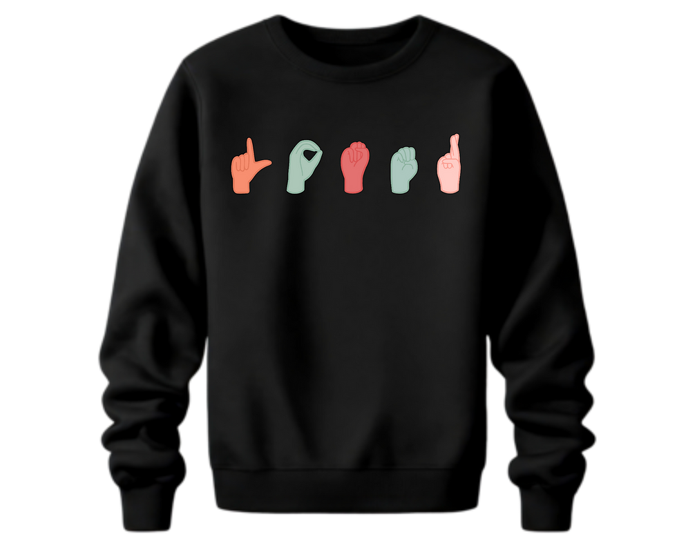 Thumbnail: Sign Language Shirt, Loser Sweatshirt, Hands Sign Hoodie