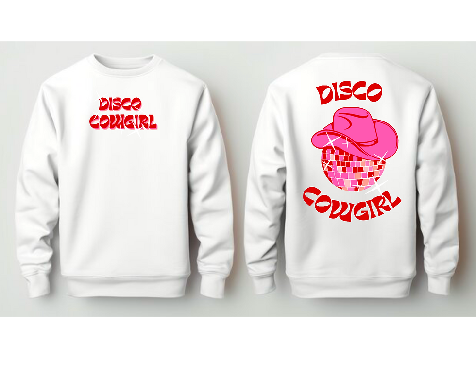 Thumbnail: Disco Cowgirl T-Shirt, At The Disco Sweatshirt, Cowgirl Love Hoodie, Sparkles