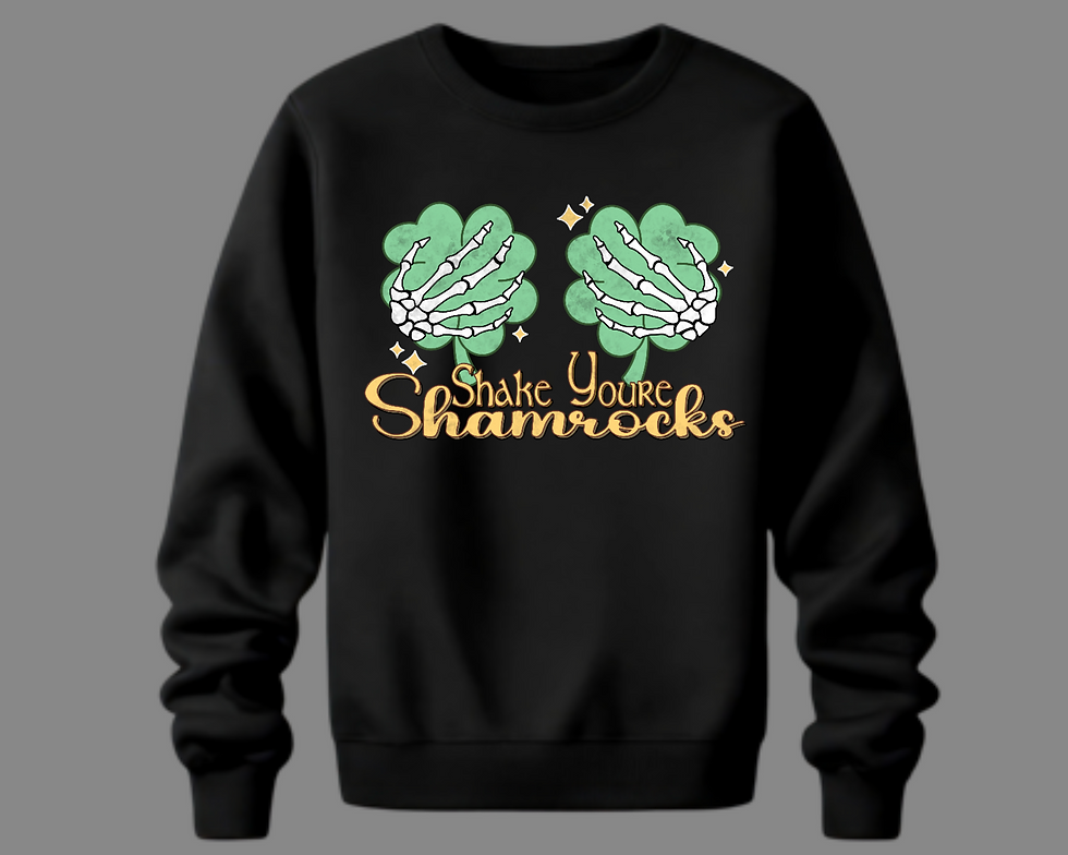 Thumbnail: Shake You’re Shamrocks T-Shirt, St Patrick’s Hoodie, Green Holiday Sweater, Cute