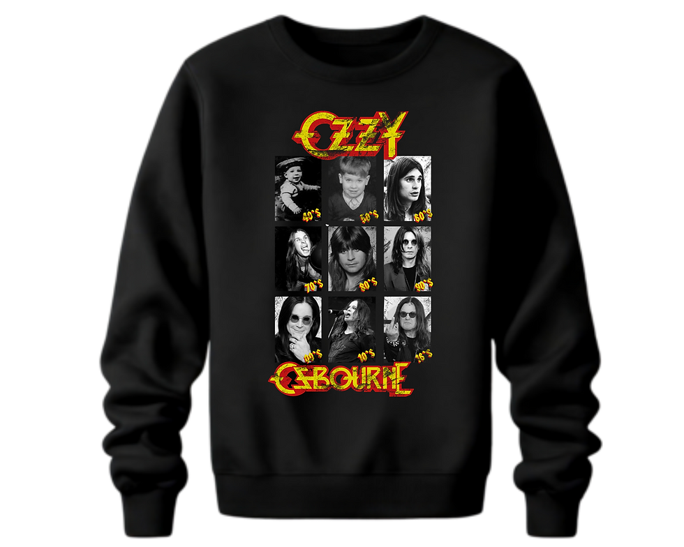 Thumbnail: Ozzy Ozbourne Shirt, The Eras Of Ozzy Hoodie, Classic Ozzy Tee, Forever Ozzy Fan