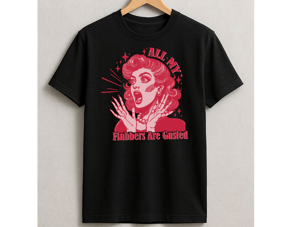 Thumbnail: All My Flabbers Are Gasted Sweatshirt, Vintage T-Shirt, Shocked Hoodie