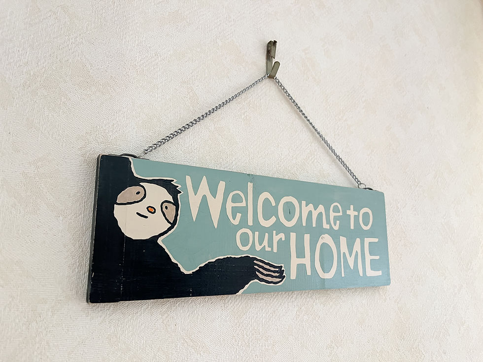 サムネイル： インテリアボード【welcome】ブルーグレイ