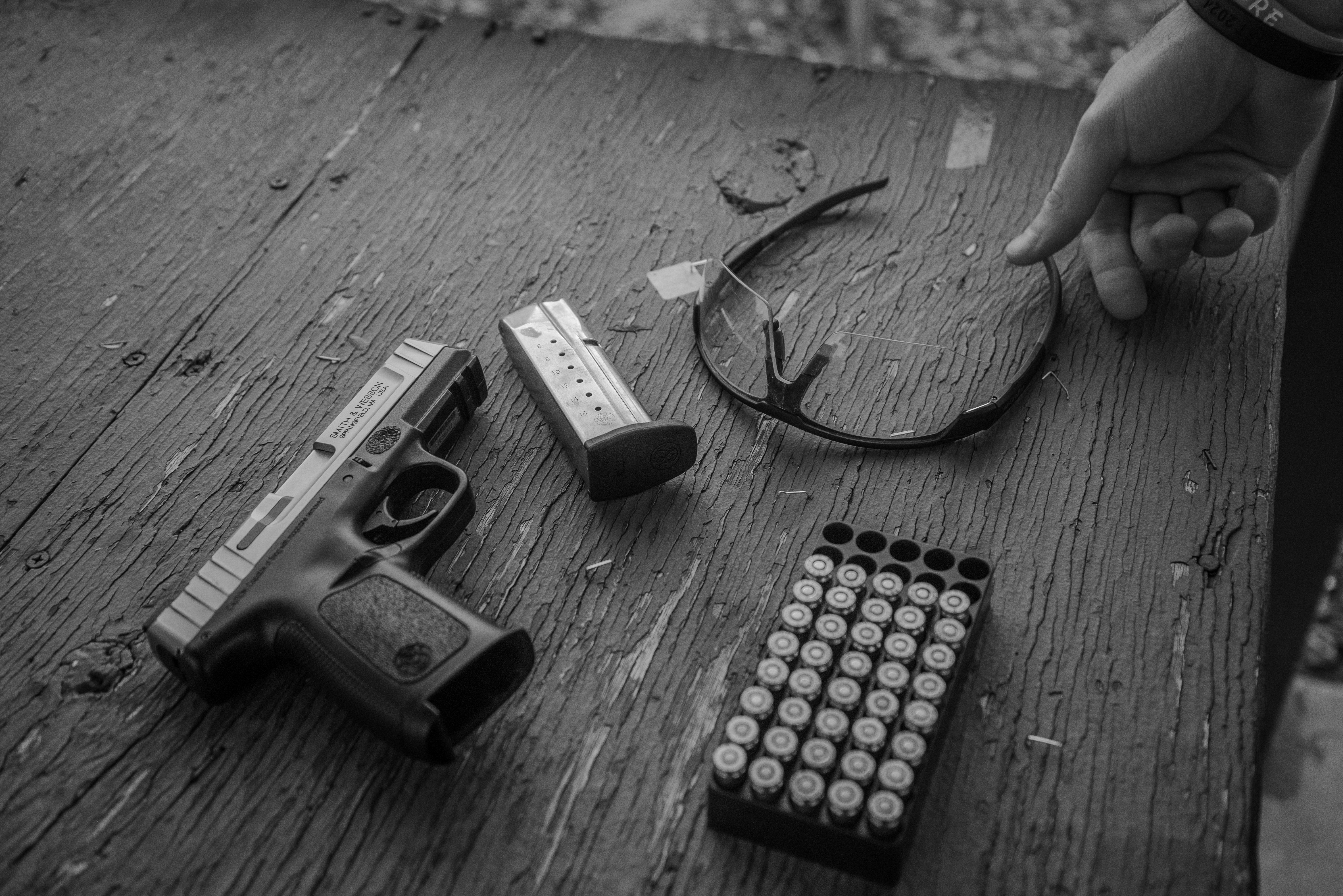 Hand gun and ammo