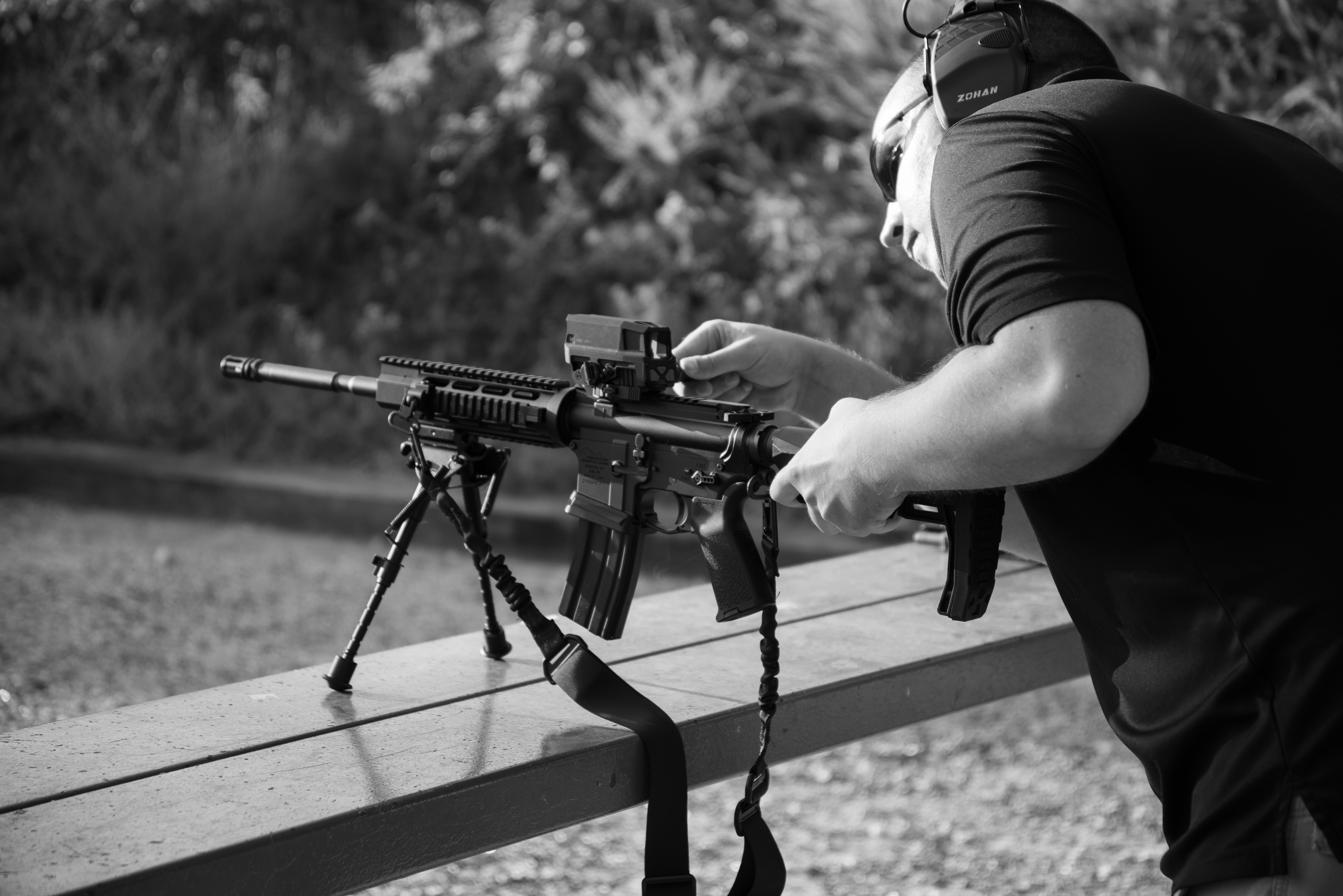 Ryan Karvoski reloading gun