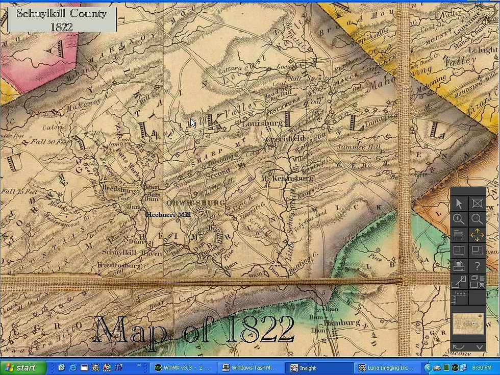 1822 Map