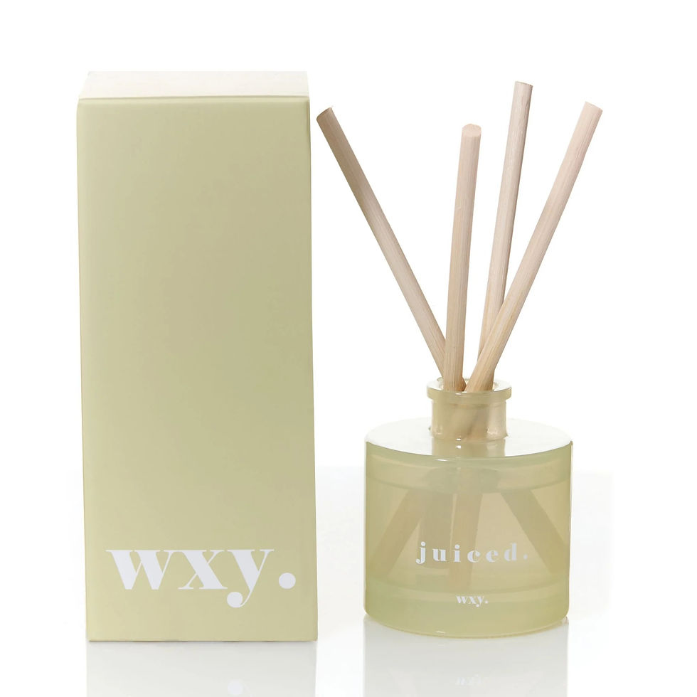 wxy. Juiced Classic Diffuser with reeds and box