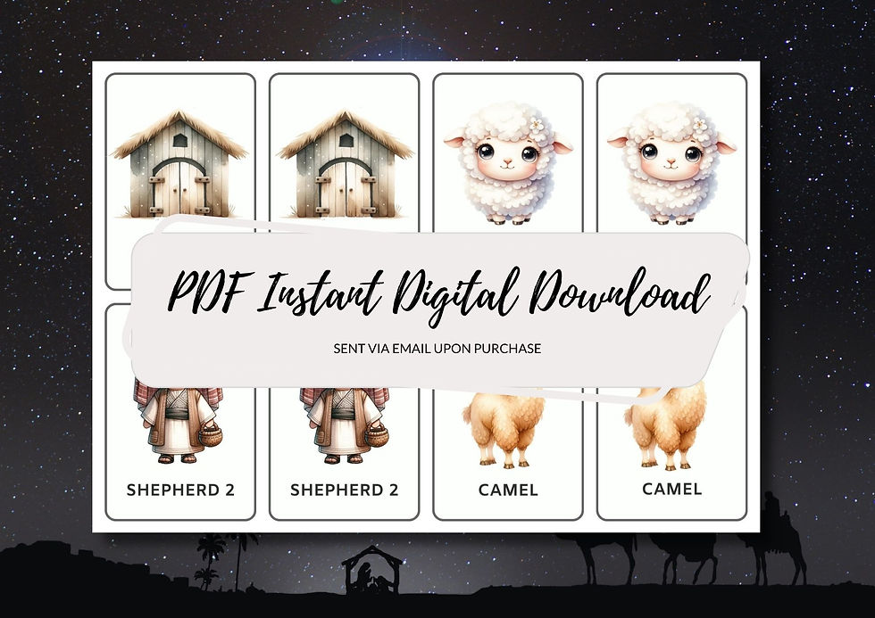 Thumbnail: Nativity Memory Matching Game