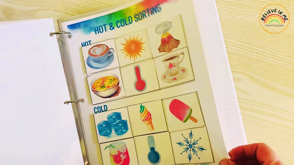 Thumbnail: Toddler Sorting Learning Activities Folder (c)