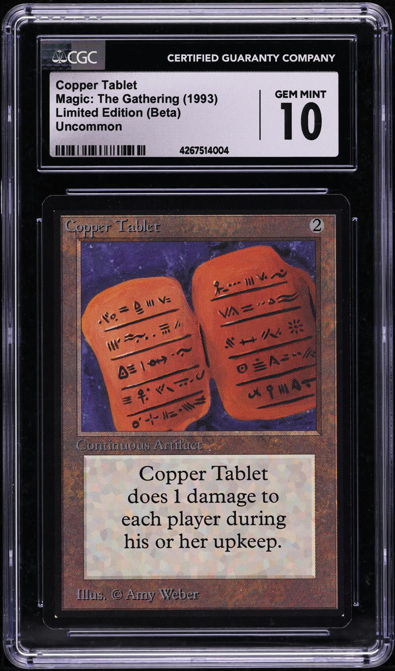 Copper Tablet - Beta - CGC 10