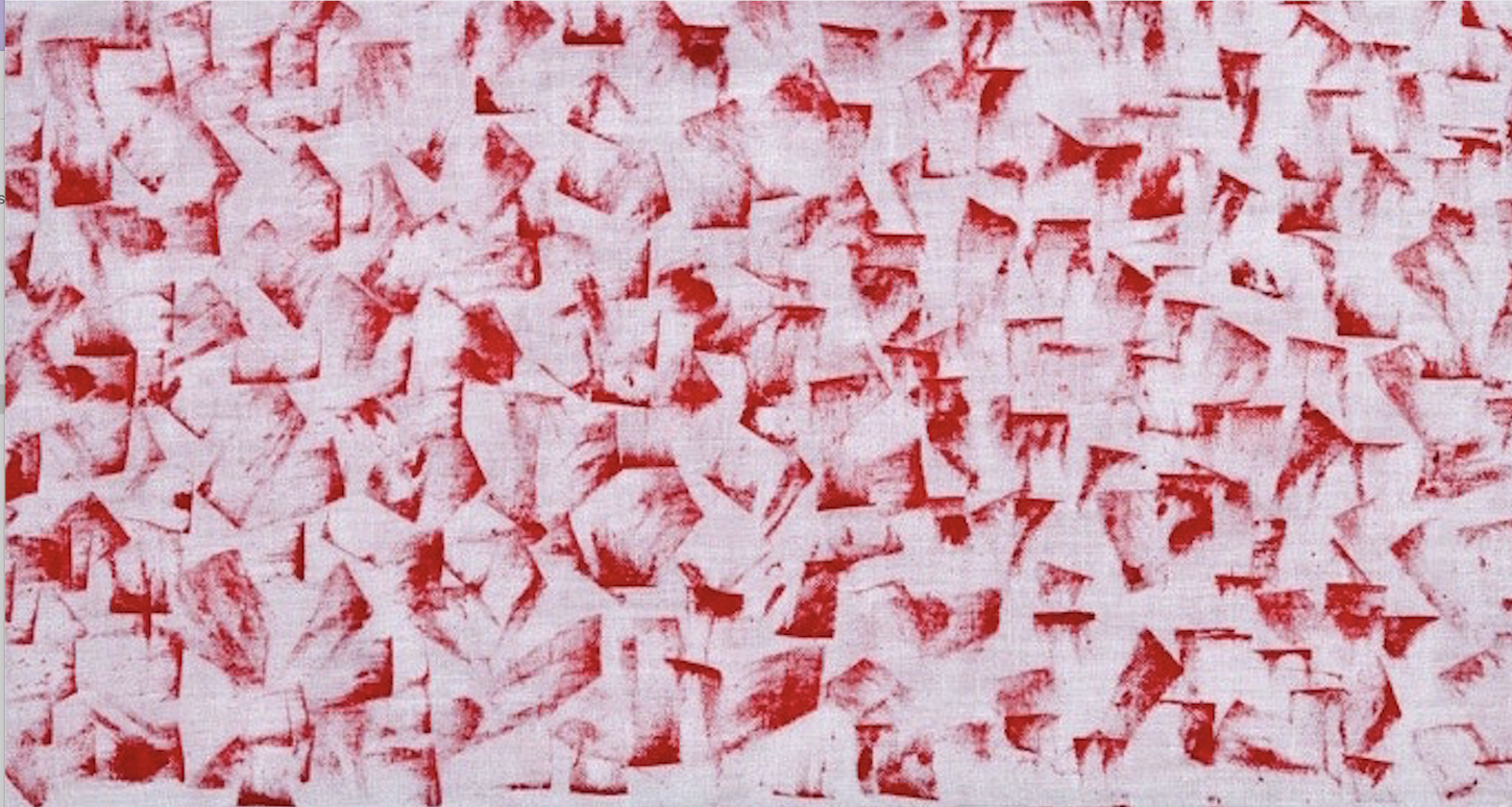 "Pulse Drawings" 
Pastel on fabric, 30 × 60 cm, 2017.