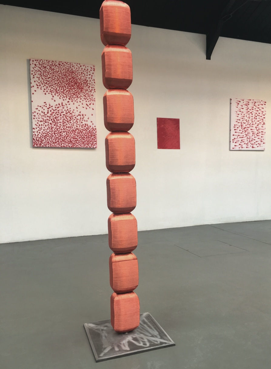 "Pulse Drawings" 
Installation view, 70 × 90 cm, 2017.